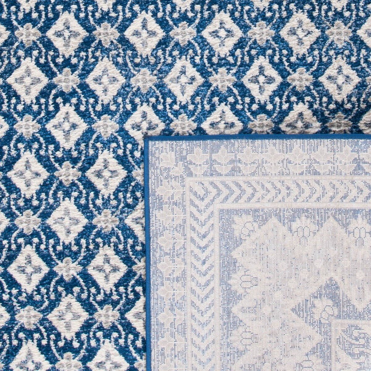 Safavieh Brentwood Bnt899N Navy/Beige Rugs.