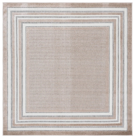 Safavieh Cabana 6'-7" x 6'-7" Rug in Beige / Ivory