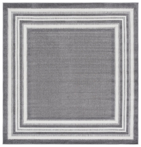 Safavieh Cabana 6'-7" x 6'-7" Rug in Grey / Ivory
