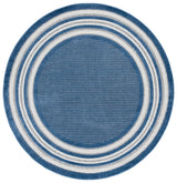 Safavieh Cabana 6'-7" x 6'-7" Rug in Light Blue / Ivory