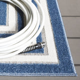 Safavieh Cabana 4'-5" x 6'-5" Rug in Light Blue / Ivory