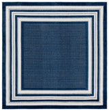 Safavieh Cabana 6'-7" x 6'-7" Rug in Blue / Ivory