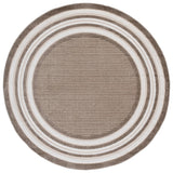 Safavieh Cabana 6'-7" x 6'-7" Rug in Dark Beig / Ivory