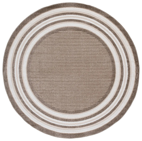 Safavieh Cabana 6'-7" x 6'-7" Rug in Dark Beig / Ivory