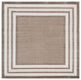 Safavieh Cabana 6'-7" x 6'-7" Rug in Dark Beig / Ivory