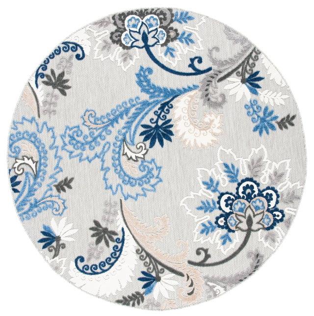 Safavieh Cabana Cbn305F Grey/Blue Rugs.
