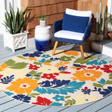 Safavieh Cabana Cbn308A Ivory/Orange Rugs.
