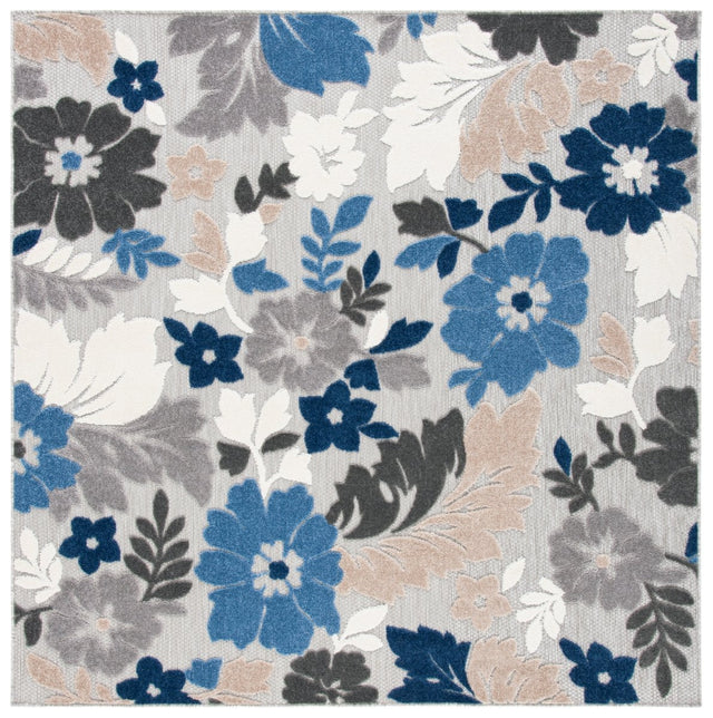Safavieh Cabana Cbn308F Grey/Blue Rug.