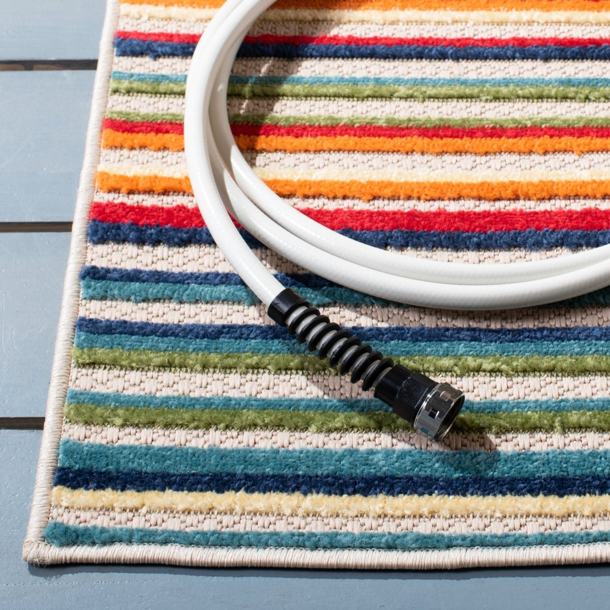 Safavieh Cabana Cbn323A Ivory/Green Rug.