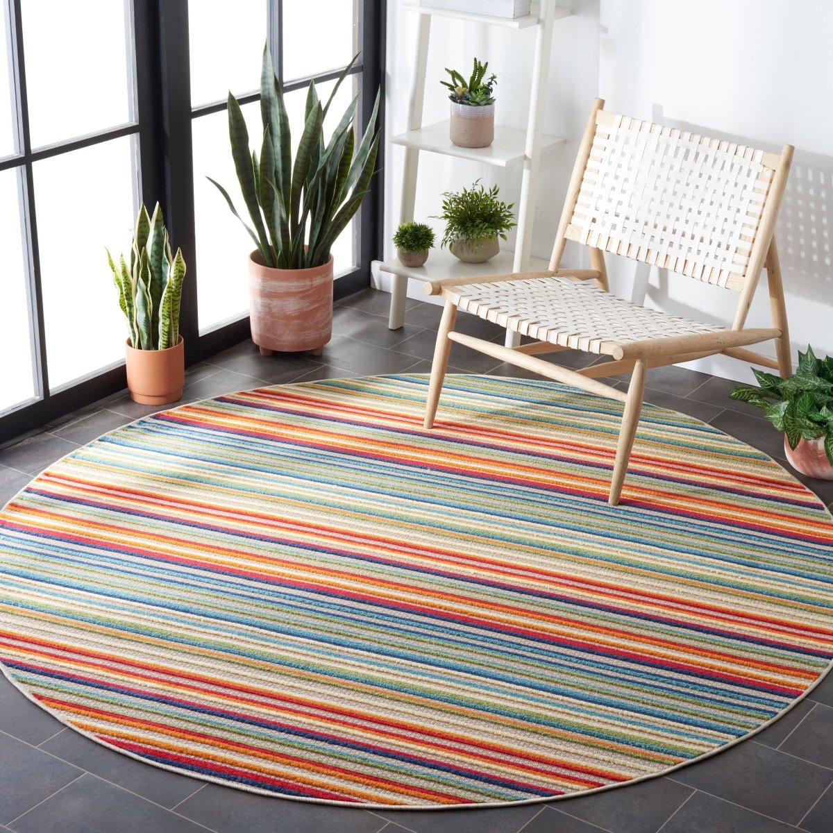 Safavieh Cabana Cbn323A Ivory/Green Rug.