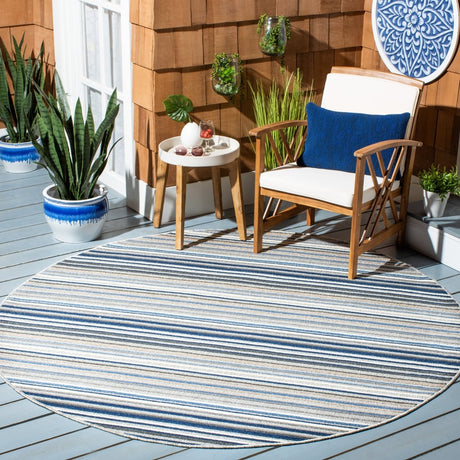 Safavieh Cabana Cbn323F Grey/Blue Rug.