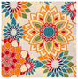 Safavieh Cabana Cbn328A Ivory/Orange Rug.