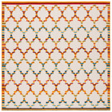 Safavieh Cabana Cbn333A Ivory/Orange Rug.
