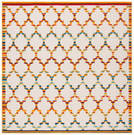 Safavieh Cabana Cbn333A Ivory/Orange Rug.