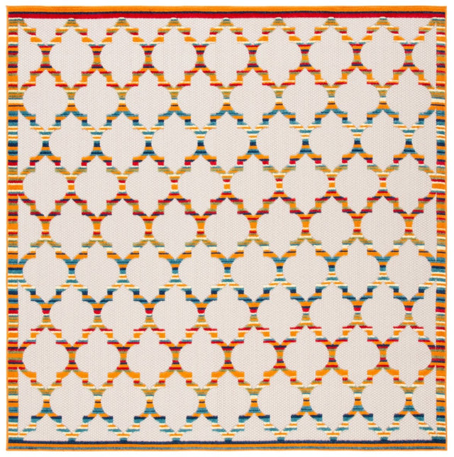 Safavieh Cabana Cbn333A Ivory/Orange Rug.