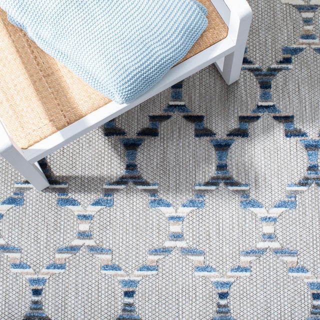 Safavieh Cabana Cbn333G Grey/Blue Rugs.