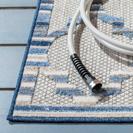 Safavieh Cabana Cbn333G Grey/Blue Rugs.