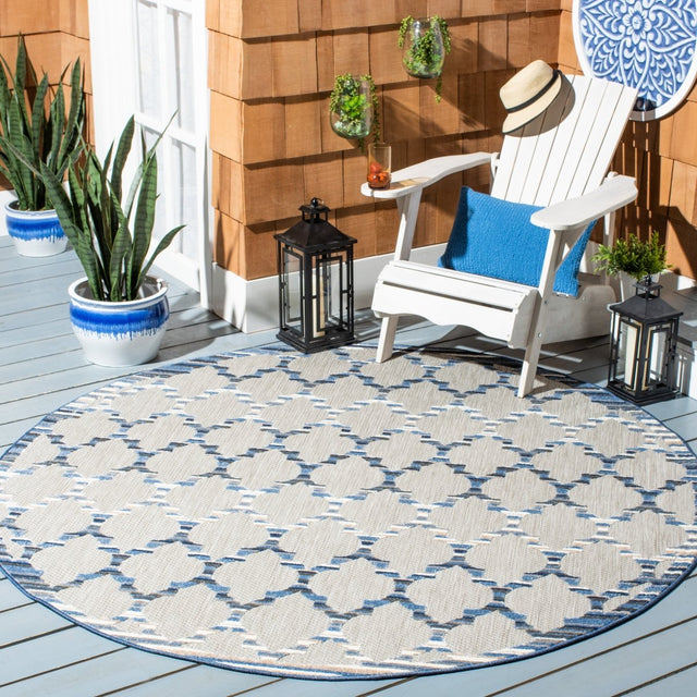 Safavieh Cabana Cbn333G Grey/Blue Rugs.