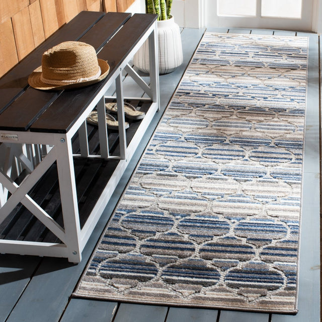 Safavieh Cabana Cbn333M Blue/Grey Rug.