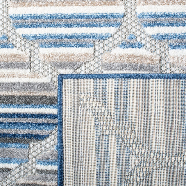 Safavieh Cabana Cbn333M Blue/Grey Rug.