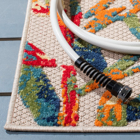 Safavieh Cabana Cbn368A Ivory/Navy Rug.