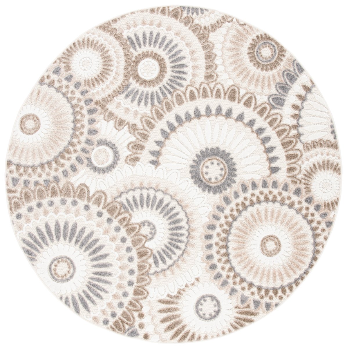 Safavieh Cabana Cbn382F Grey/Ivory Rugs.