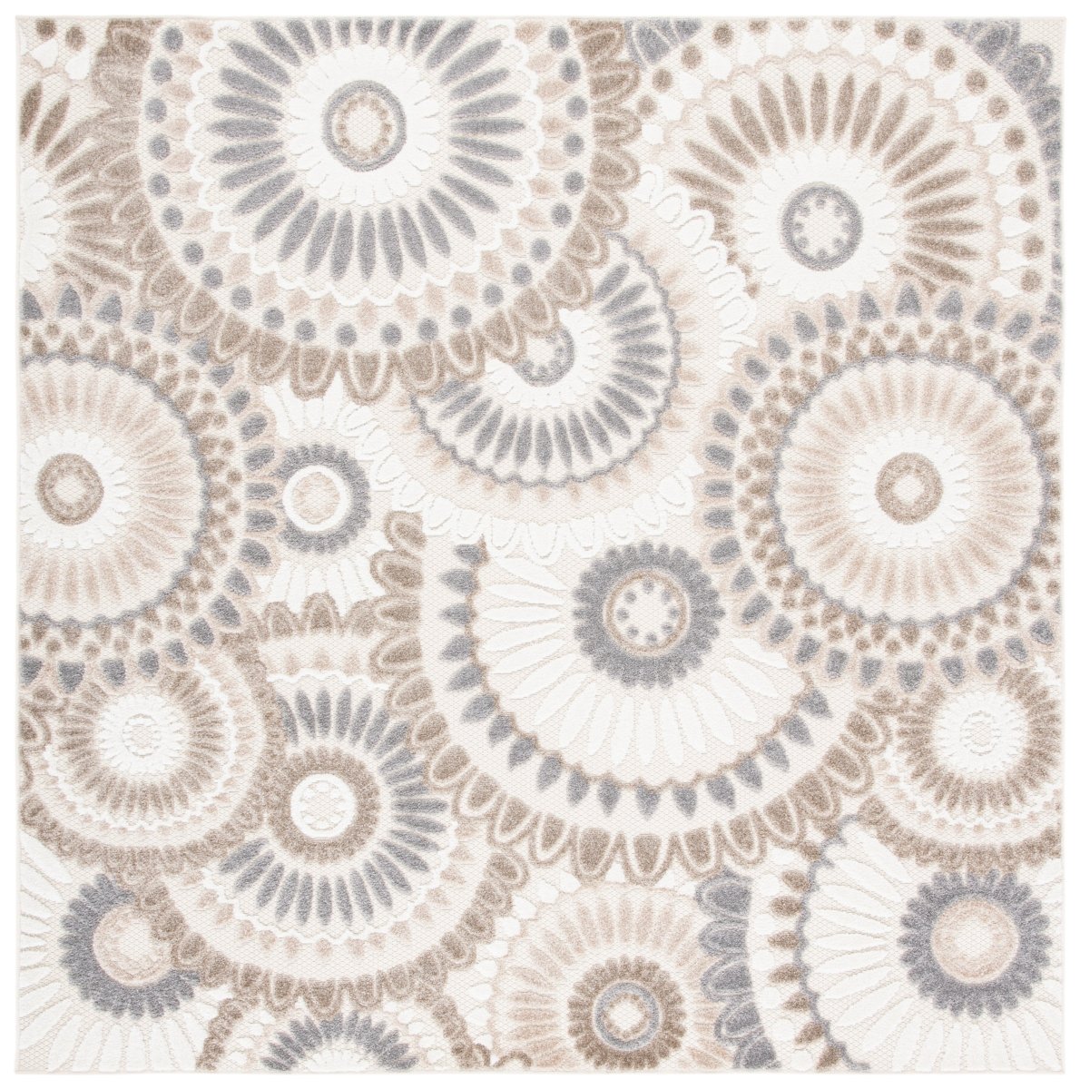 Safavieh Cabana Cbn382F Grey/Ivory Rugs.