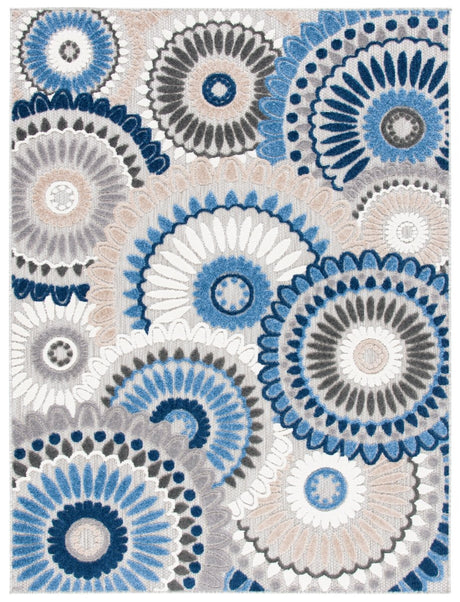 Safavieh Cabana Cbn382G Grey/Blue Rug.