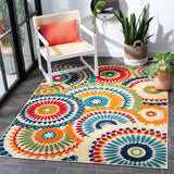 Safavieh Cabana Cbn382M Blue/Ivory Rug.