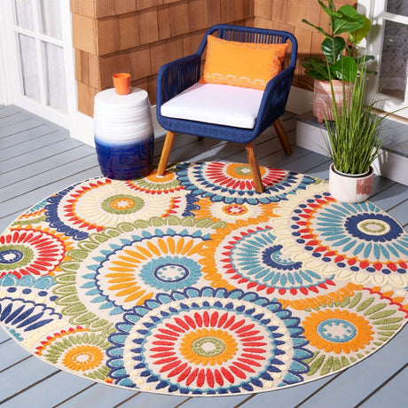 Safavieh Cabana Cbn382M Blue/Ivory Rug.