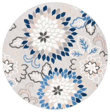 Safavieh Cabana Cbn391F Grey/Blue Rug.