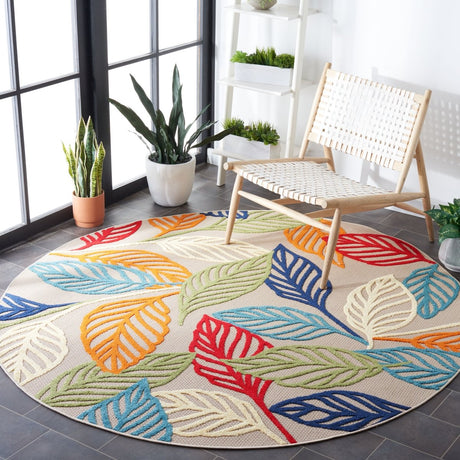Safavieh Cabana Cbn399A Ivory/Green Rug.