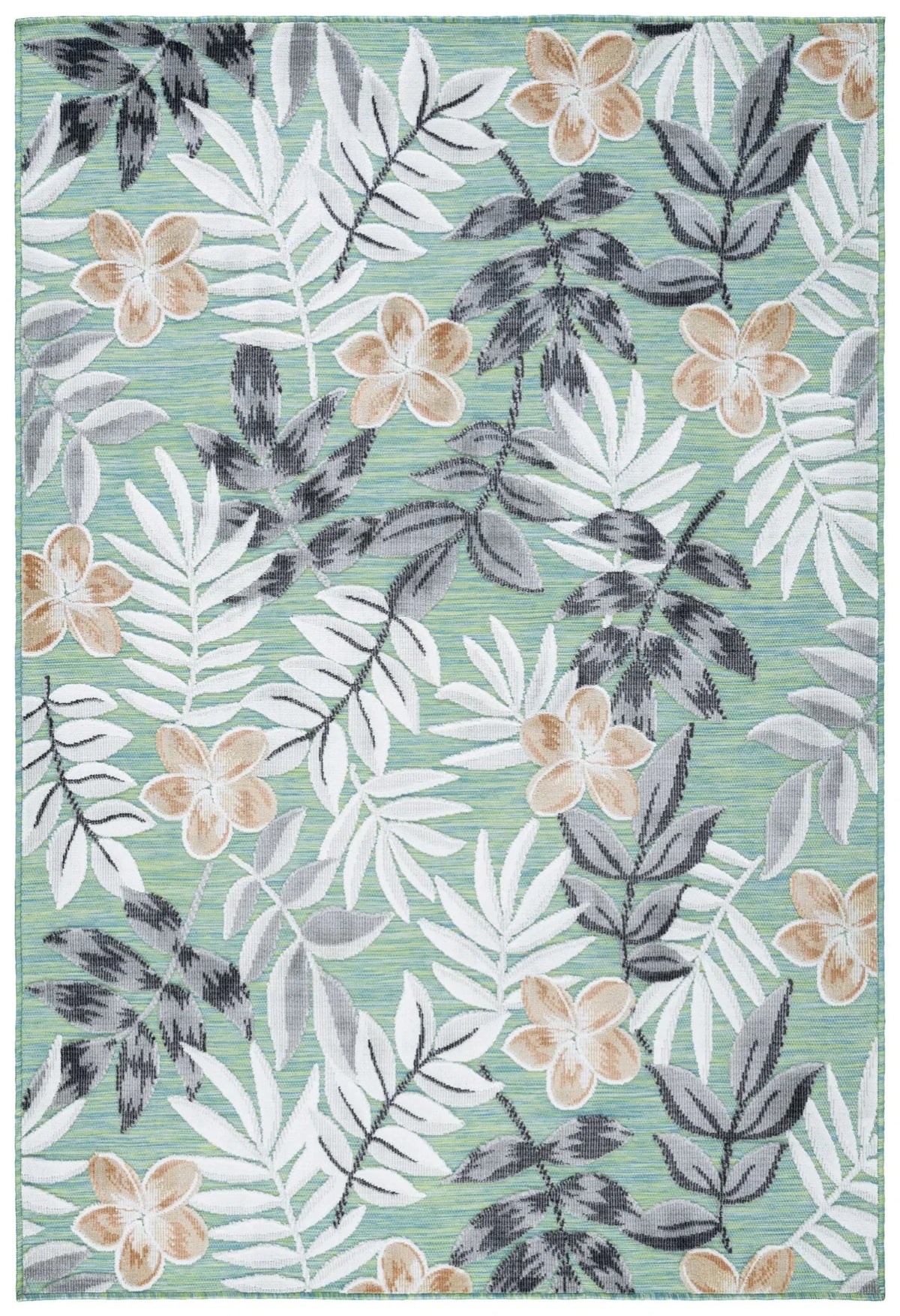Safavieh Cabana 4'-0" x 6'-0" Rug in Blue Green / Grey