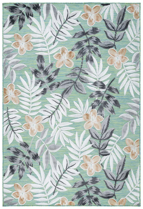 Safavieh Cabana 4'-0" x 6'-0" Rug in Blue Green / Grey