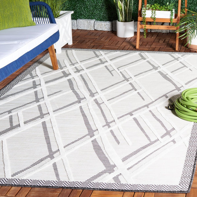 Safavieh Cabana Cbn416Z Ivory/Black Rug.