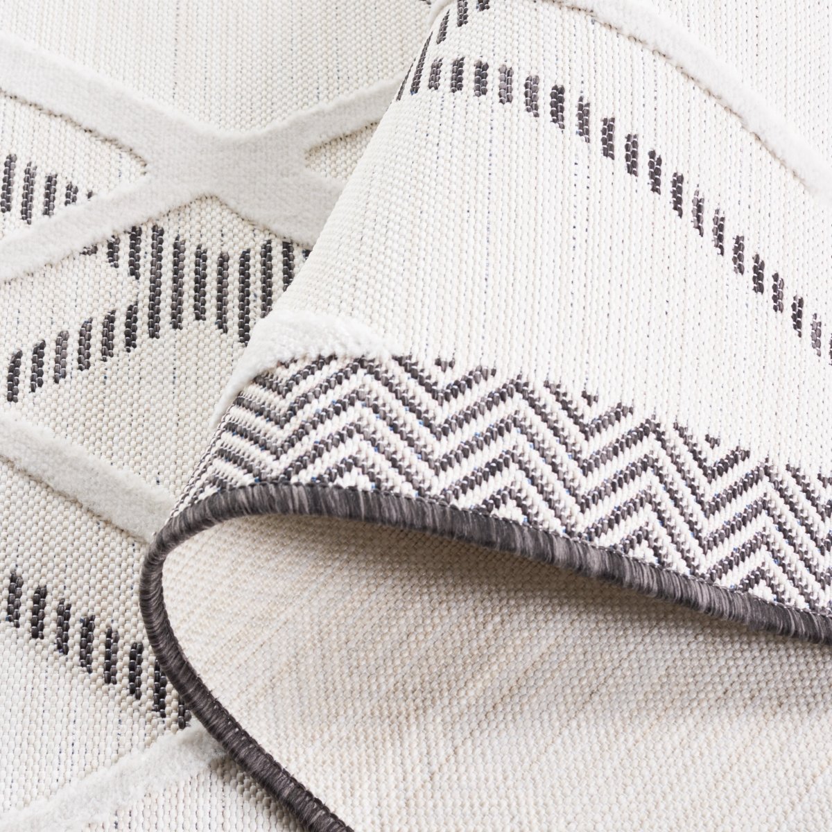Safavieh Cabana Cbn416Z Ivory/Black Rug.