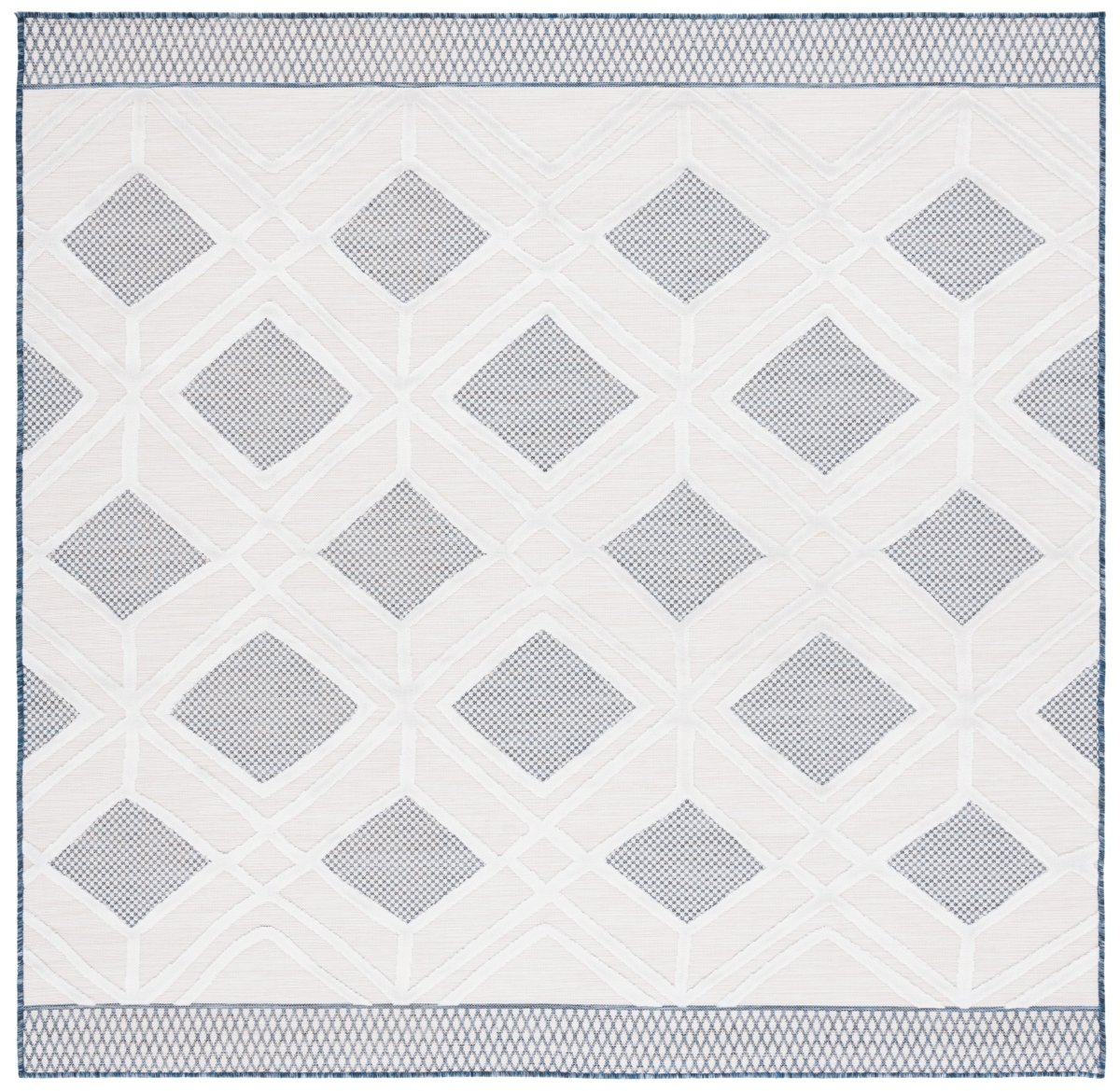 Safavieh Cabana Cbn420N Ivory/Navy Rug.