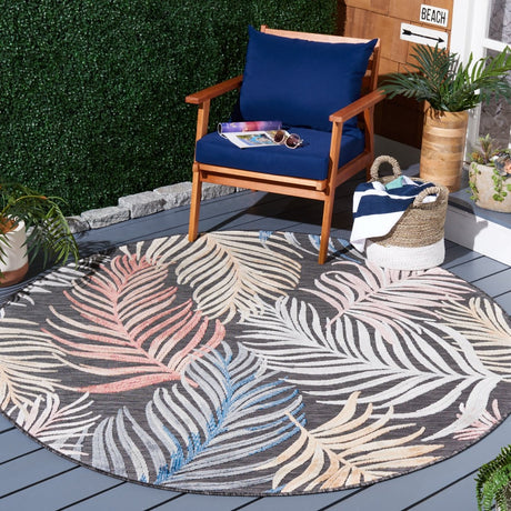 Safavieh Cabana Cbn445H Black/Rust Rug.
