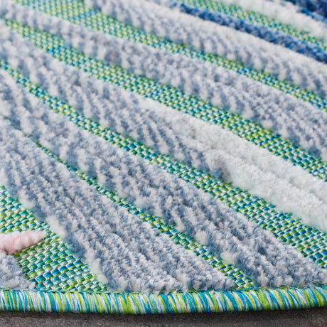 Safavieh Cabana Cbn445Y Green/Rust Rug.