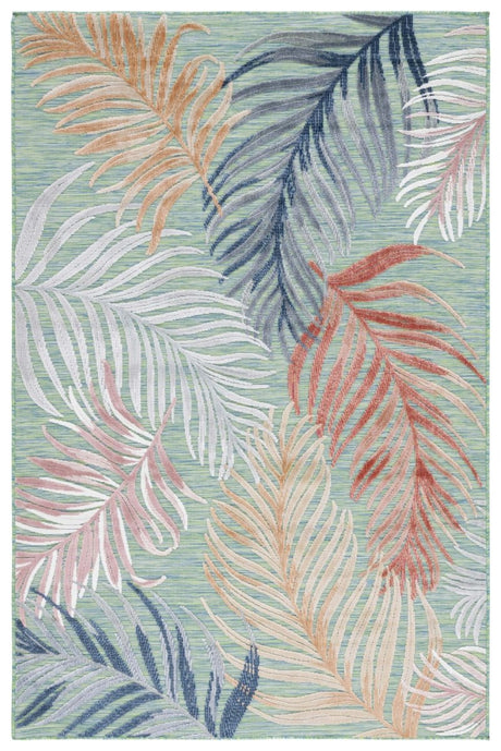 Safavieh Cabana Cbn445Y Green/Rust Rug.