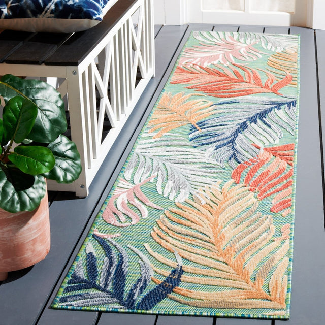 Safavieh Cabana Cbn445Y Green/Rust Rug.