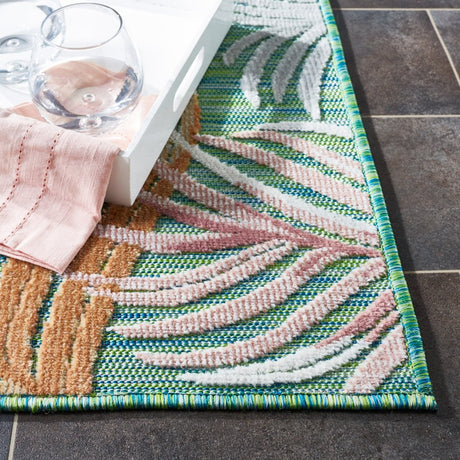 Safavieh Cabana Cbn445Y Green/Rust Rug.