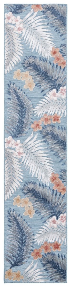 Safavieh Cabana Cbn451J Aqua/Ivory Rug.