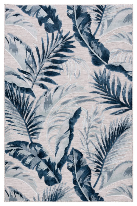Safavieh Cabana Cbn452F Grey/Navy Rug.
