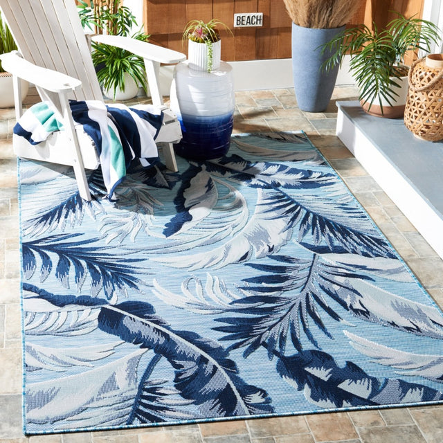 Safavieh Cabana Cbn452J Aqua/Navy Rug.