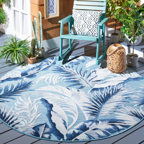 Safavieh Cabana Cbn452J Aqua/Navy Rug.