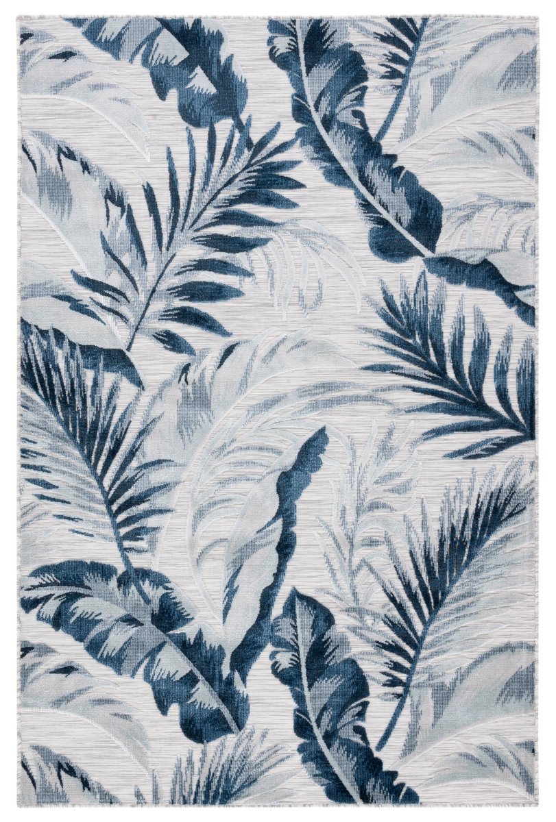 Safavieh Cabana Cbn452N Grey/Navy Rug.