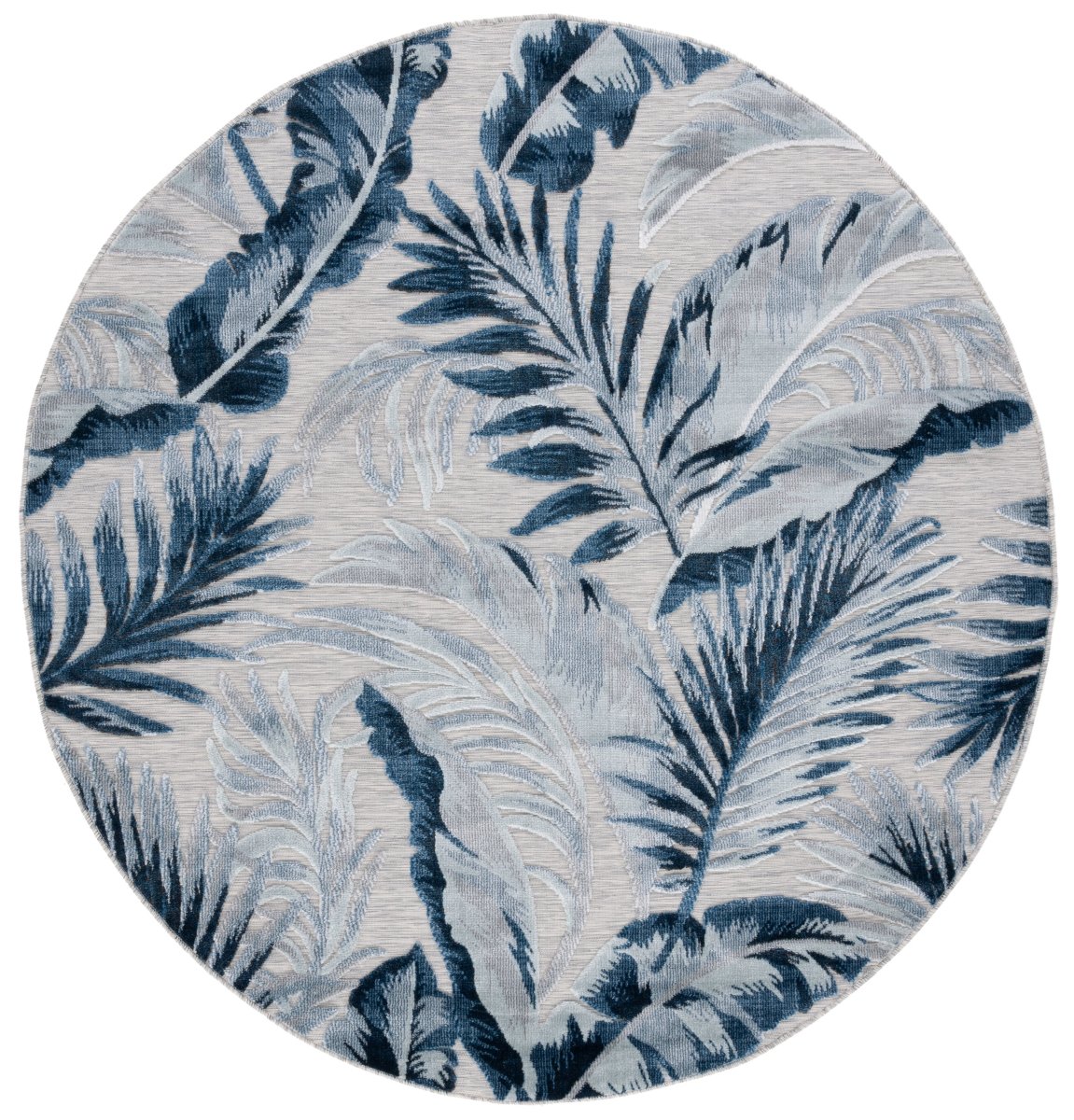 Safavieh Cabana Cbn452N Grey/Navy Rug.