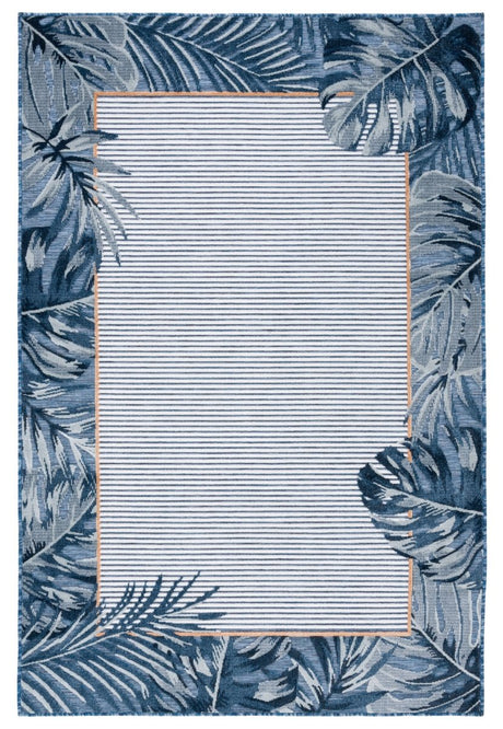 Safavieh Cabana Cbn453N Ivory/Navy Rug.