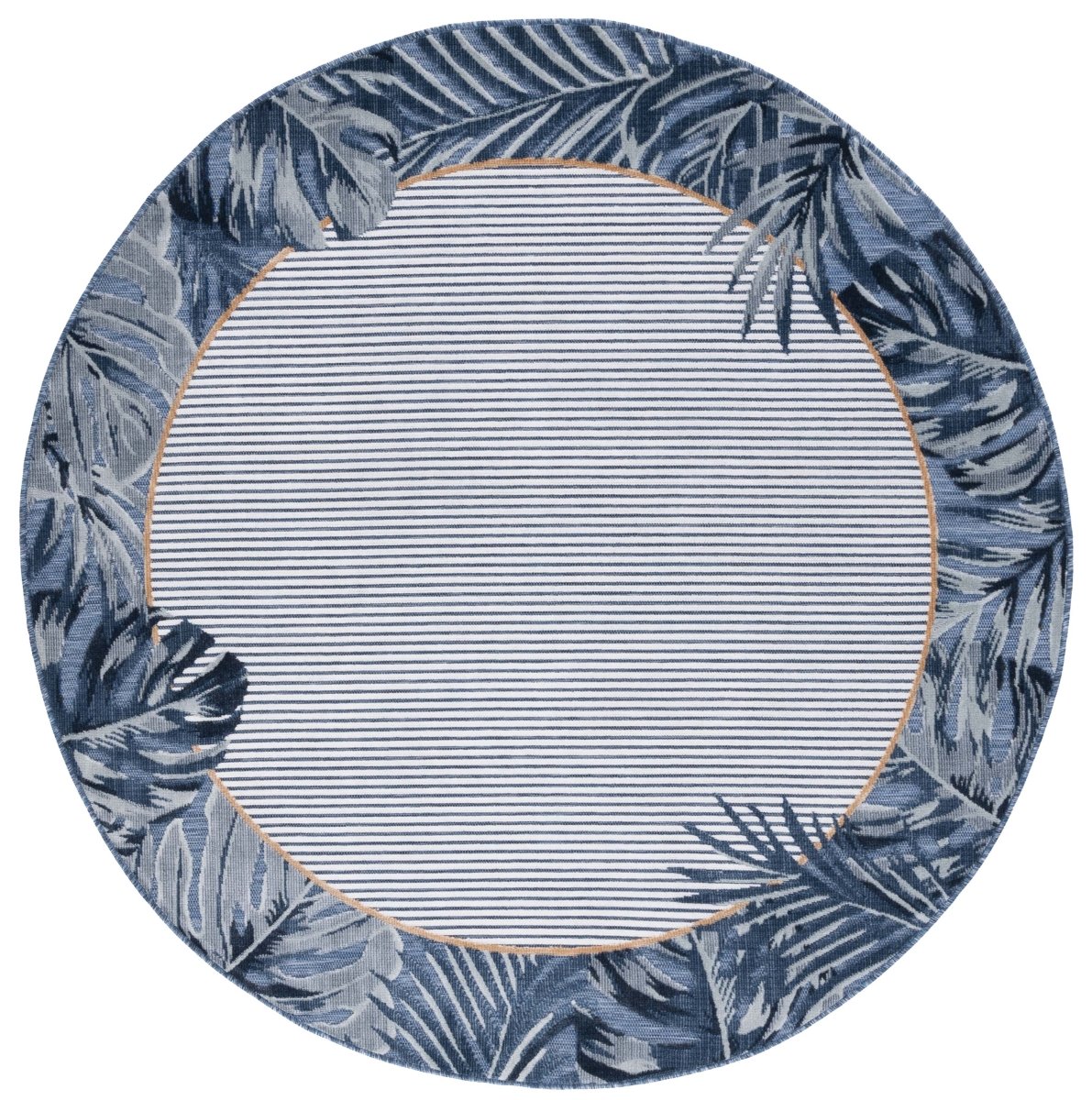 Safavieh Cabana Cbn453N Ivory/Navy Rug.